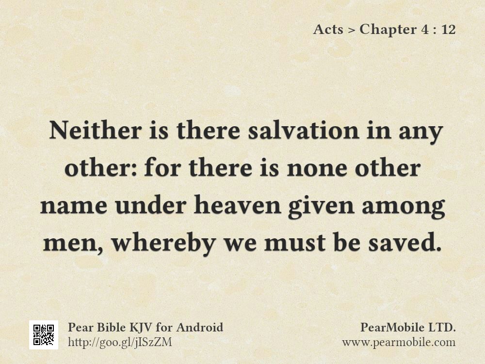 Acts, Chapter 4:12